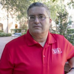 profile photo of human male with red shirt